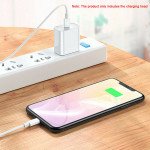 Wholesale 2in1 Wall 20W PD Fast Power Delivery Charger with 3FT USB-C to IP Lighting Cable for iPhone, iDevice (Wall - White)